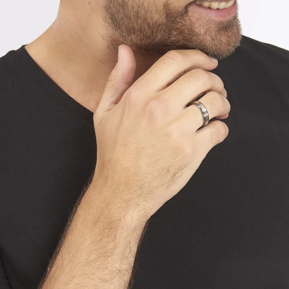 JOURDAN Bague Christell Acier Blanc* Bagues|Bagues Sans Pierre