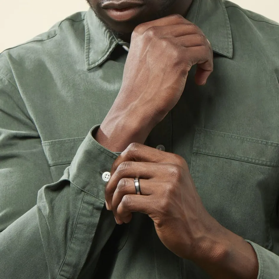 JOURDAN Bague Christell Acier Blanc* Bagues|Bagues Sans Pierre