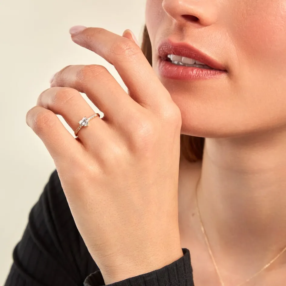 Histoire d'Or Bague Ciriaco Or Jaune Oxyde De Zirconium