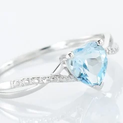 Histoire d'Or Bague Clothilde Or Blanc Topaze Et Oxyde De Zirconium* Bagues|Bagues Avec Pierre