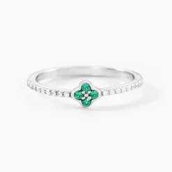 Histoire d'Or Bague Clova Argent Blanc Pierre De Synthese Oxyde De Zirconium* Bagues|Bagues Fantaisie