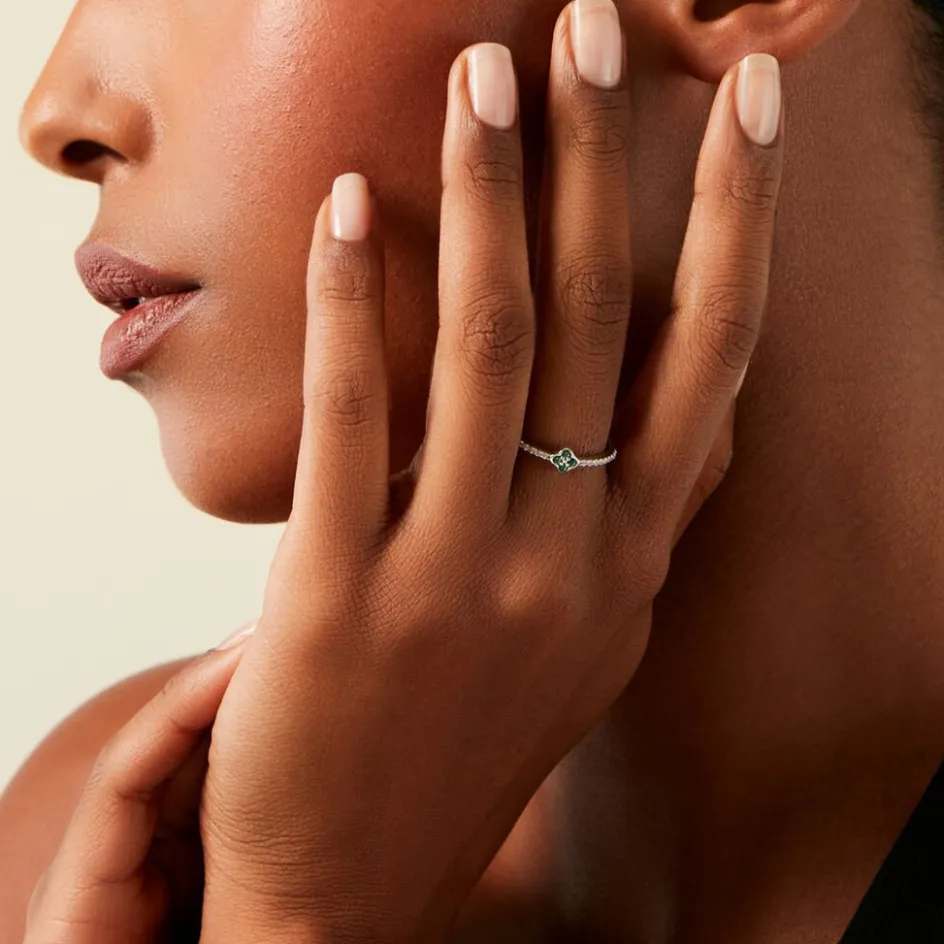 Histoire d'Or Bague Clova Argent Blanc Pierre De Synthese Oxyde De Zirconium* Bagues|Bagues Fantaisie