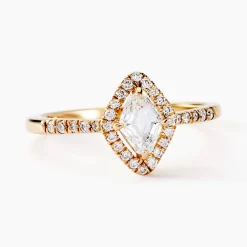 Clearance Histoire d'Or Bague Collection Icone Or Jaune Diamant Synthétique or blanc diamant synthétique blanc