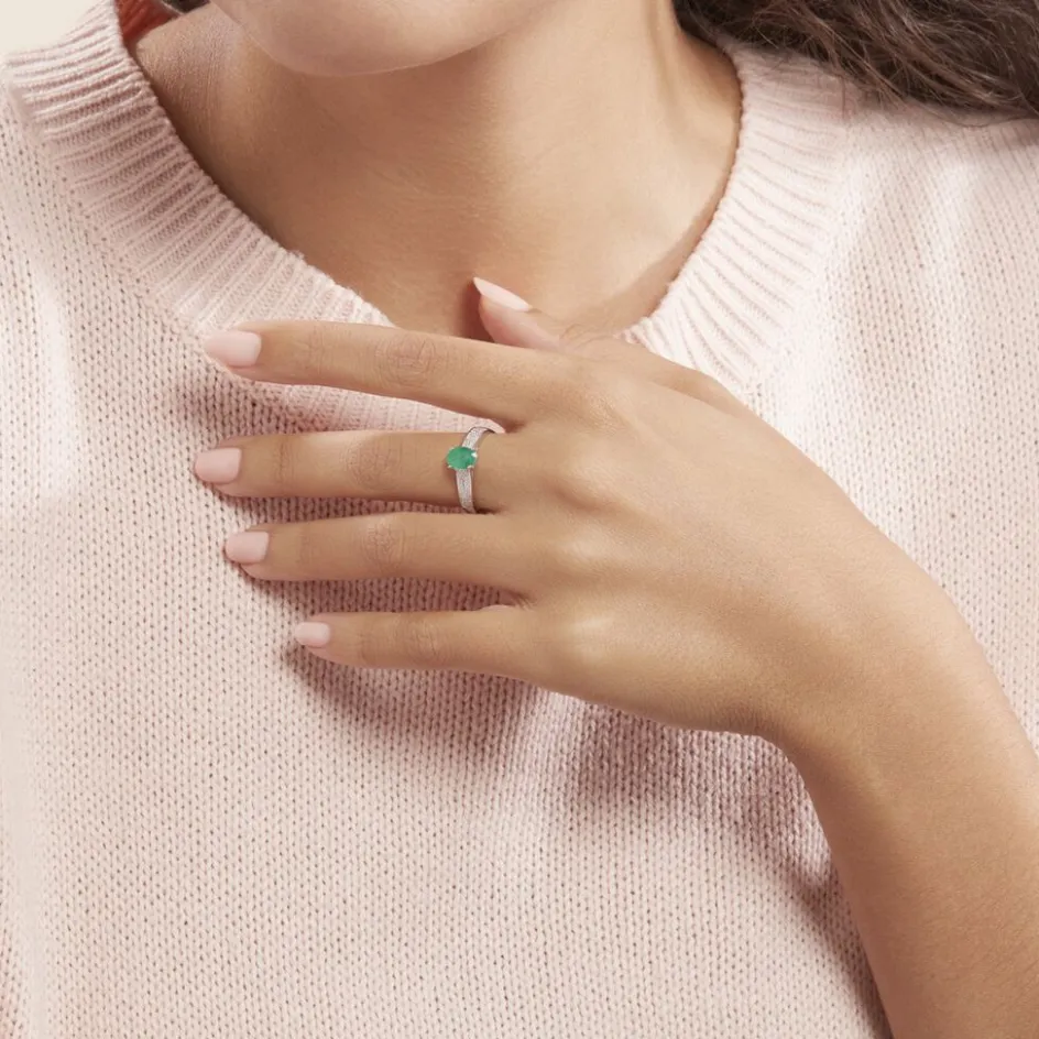 Histoire d'Or Bague Crista Et Diamant* Bagues|Bagues Avec Pierre