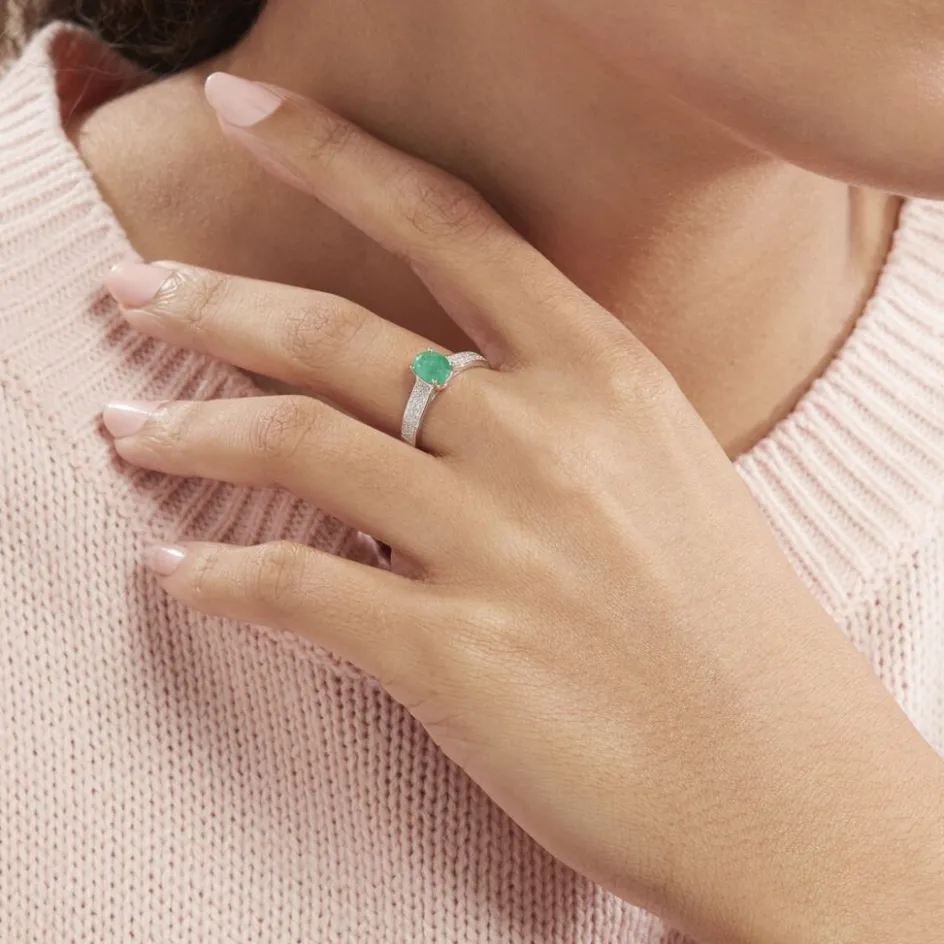 Histoire d'Or Bague Crista Et Diamant* Bagues|Bagues Avec Pierre