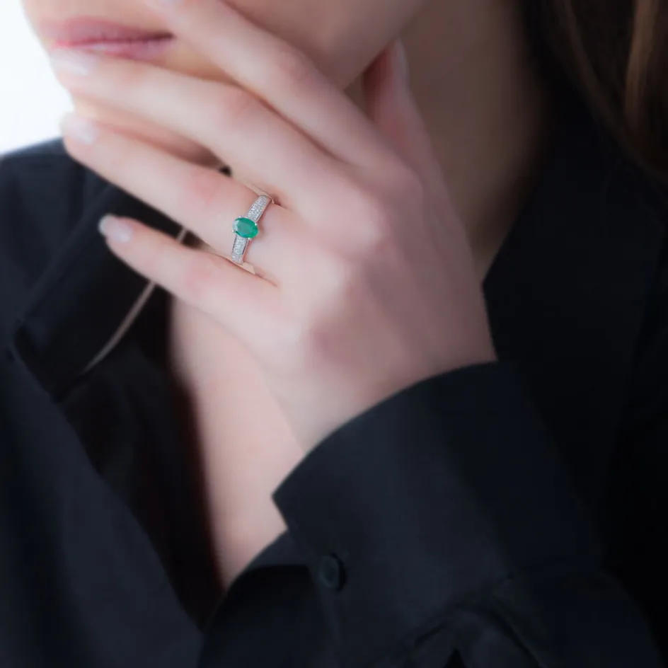 Histoire d'Or Bague Crista Et Diamant* Bagues|Bagues Avec Pierre