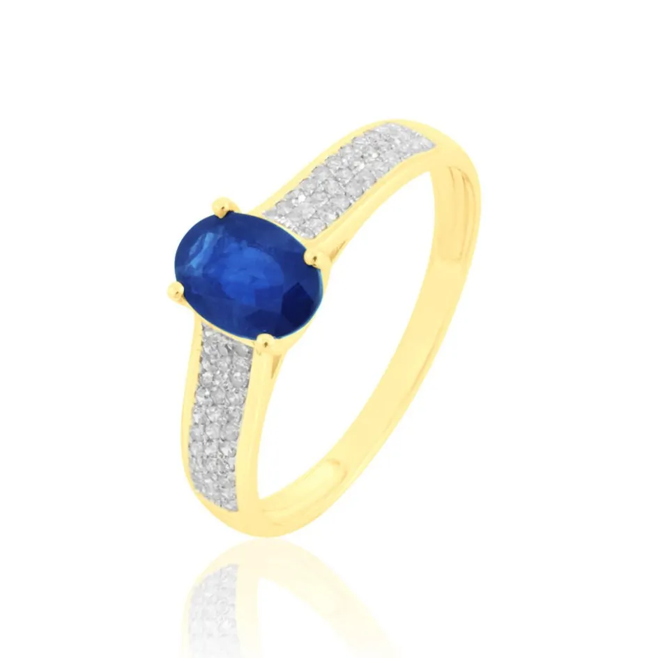 Hot Histoire d'Or Bague Crista Et Diamant or jaune saphir
