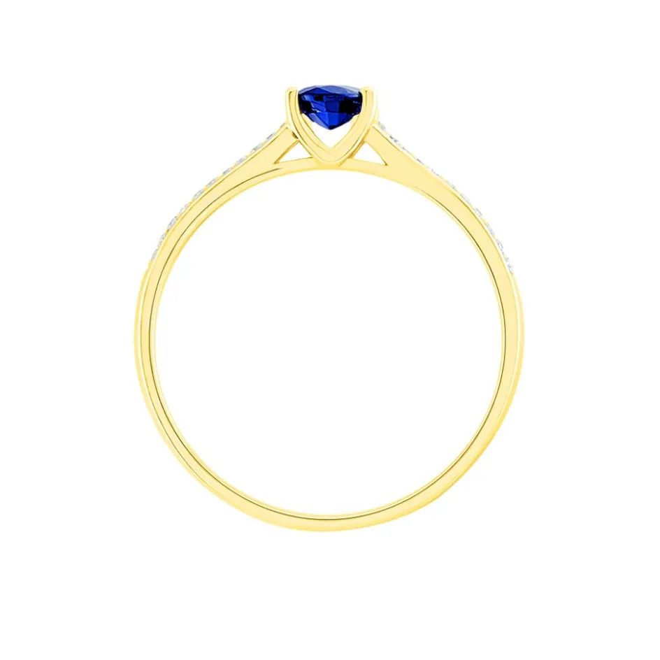 Hot Histoire d'Or Bague Crista Et Diamant or jaune saphir