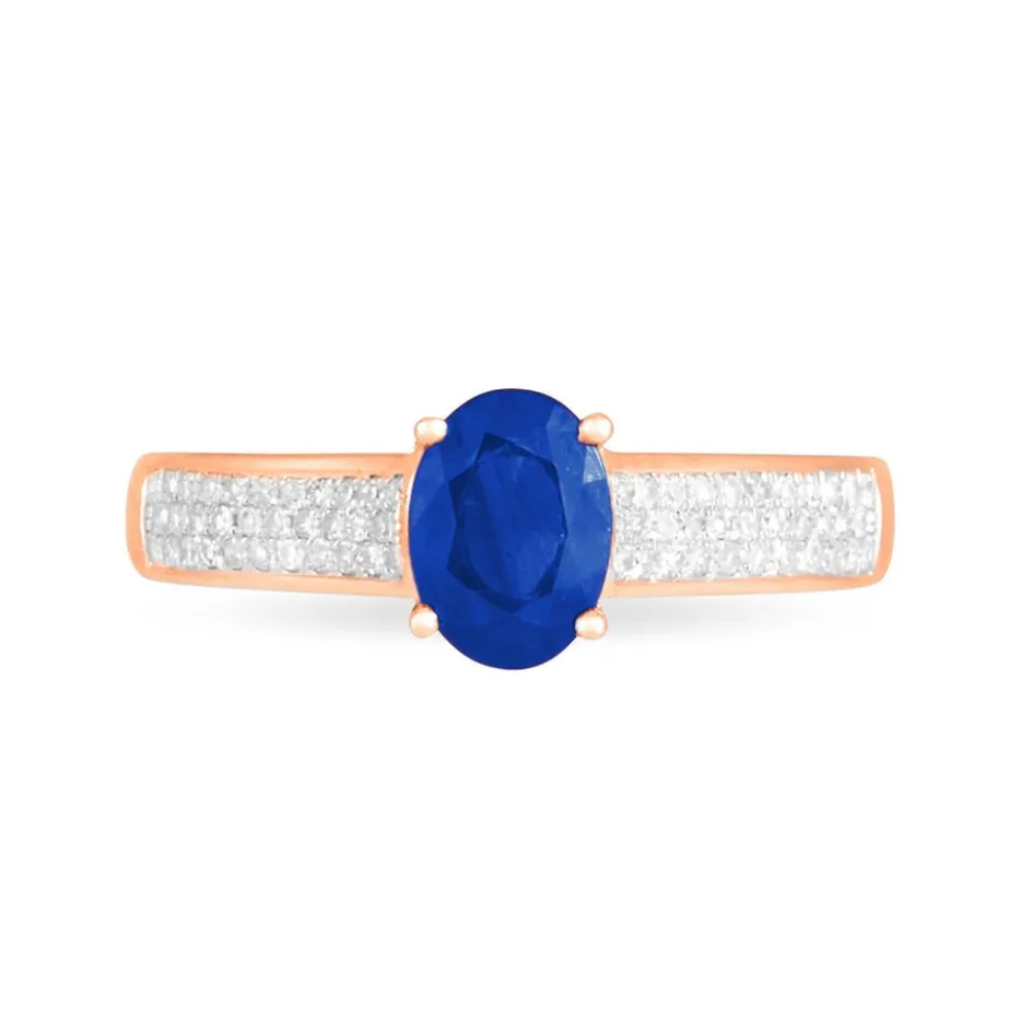 Clearance Histoire d'Or Bague Crista Et Diamant or rose saphir