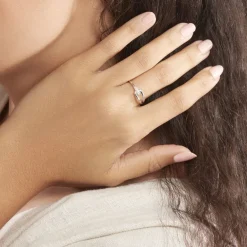 Hot Histoire d'Or Bague Cyranna or blanc diamant