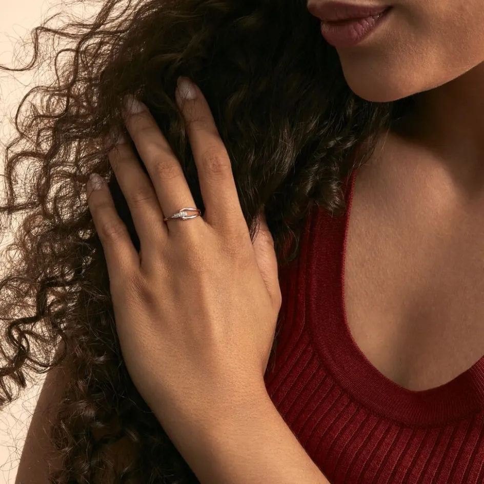 Clearance Histoire d'Or Bague Cyranna or rose diamant