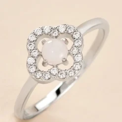 Histoire d'Or Bague Dally Argent Blanc Quartz Oxyde De Zirconium* Bagues|Bagues Fantaisie