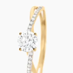 Sale Histoire d'Or Bague Dana De Zirconium or jaune oxyde