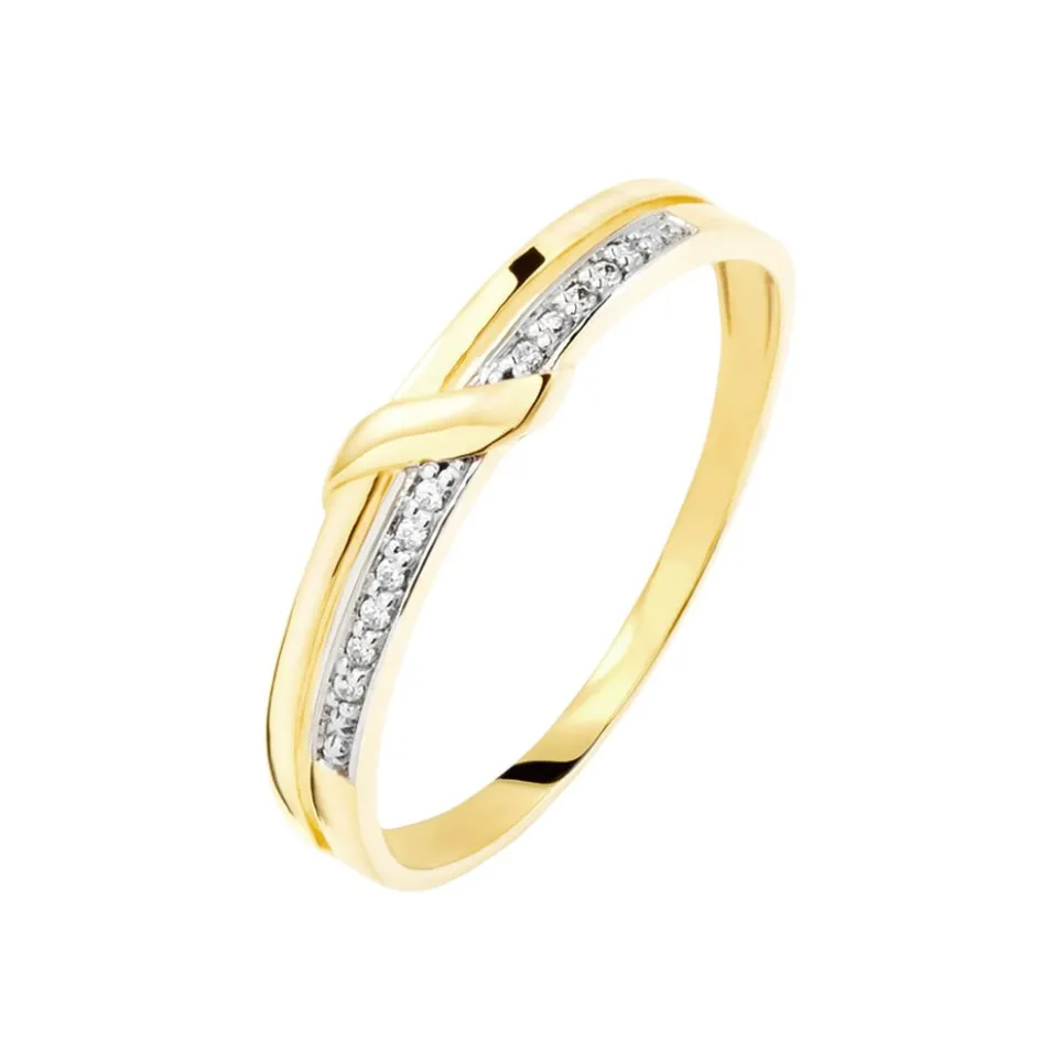 Clearance Histoire d'Or Bague Daynis Or Jaune Diamant