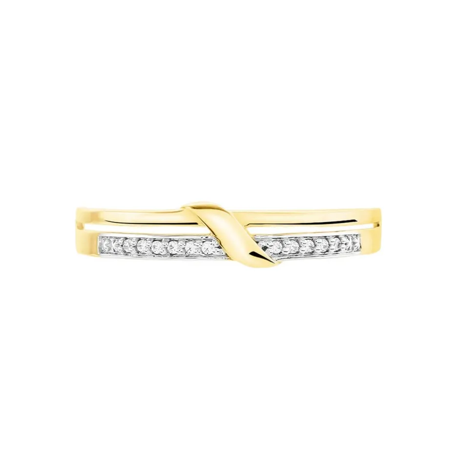 Clearance Histoire d'Or Bague Daynis Or Jaune Diamant