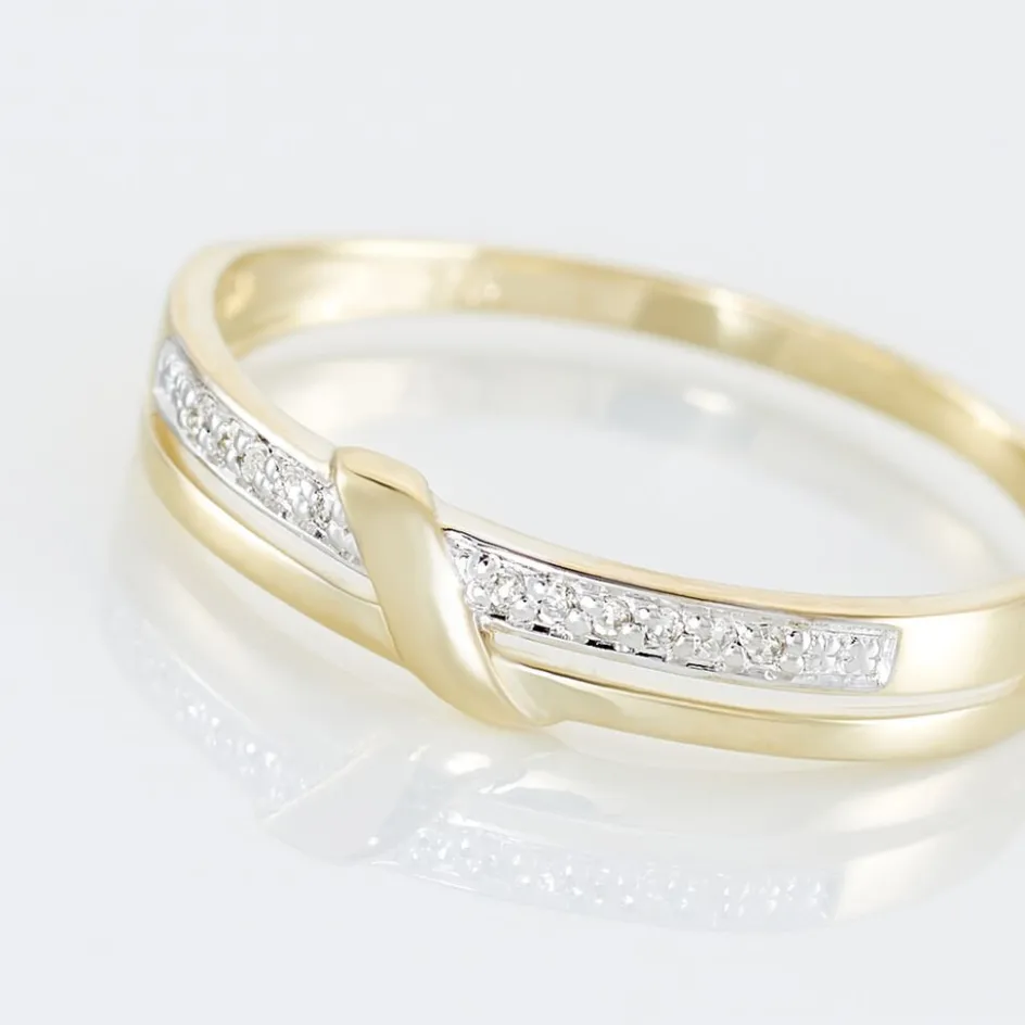 Clearance Histoire d'Or Bague Daynis Or Jaune Diamant