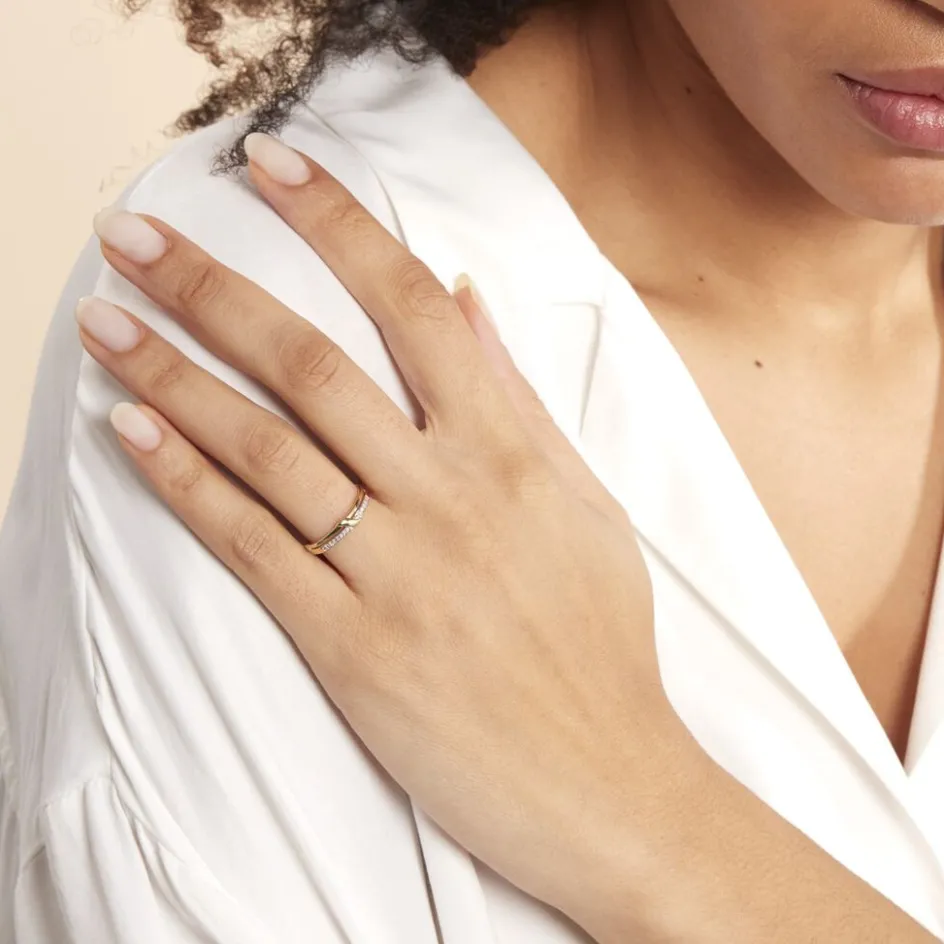 Clearance Histoire d'Or Bague Daynis Or Jaune Diamant