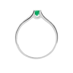 Discount Histoire d'Or Bague Denise Or Blanc Emeraude Et Diamant