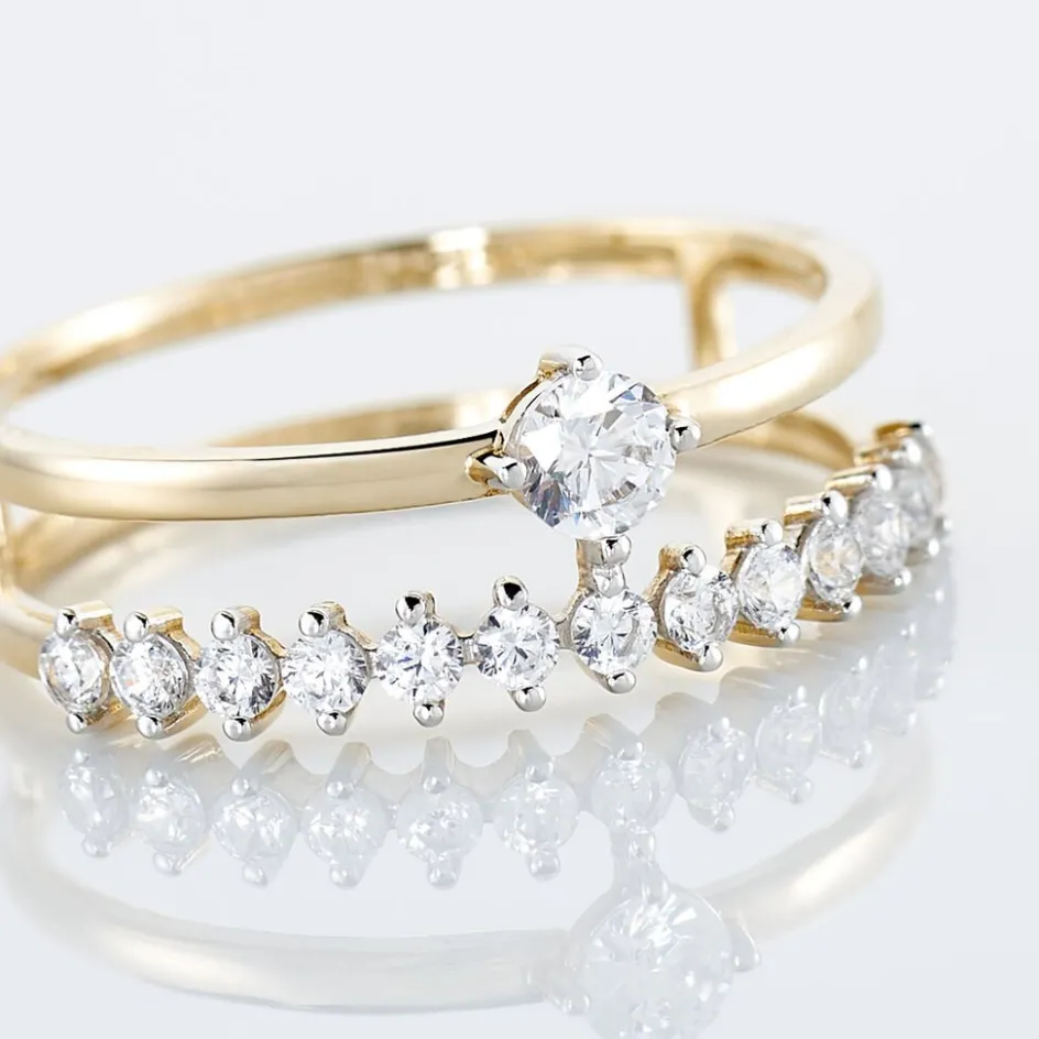 Histoire d'Or Bague Dolfina Or Jaune Oxyde De Zirconium* Bagues|Bagues Avec Pierre