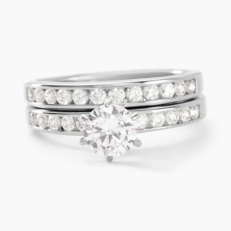 Histoire d'Or Bague Double Jeu De Zirconium* Bagues|Bagues Avec Pierre