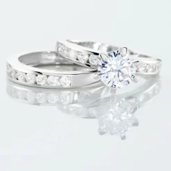 Histoire d'Or Bague Double Jeu De Zirconium* Bagues|Bagues Avec Pierre