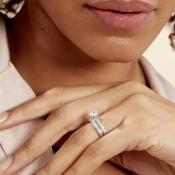 Histoire d'Or Bague Double Jeu De Zirconium* Bagues|Bagues Avec Pierre