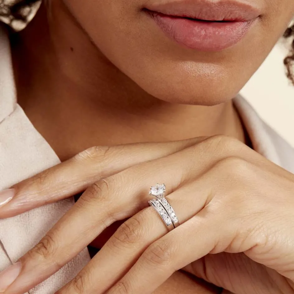 Histoire d'Or Bague Double Jeu De Zirconium* Bagues|Bagues Avec Pierre