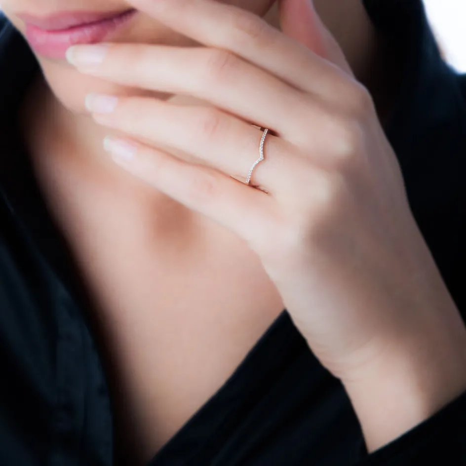 Best Histoire d'Or Bague Dounia Or Rose Oxyde De Zirconium