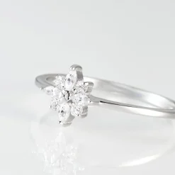 Best Histoire d'Or Bague Eclat Argent Blanc Oxyde De Zirconium