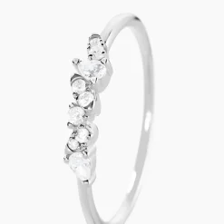 Sale Histoire d'Or Bague Eclat D'Aurore Argent Blanc Oxyde De Zirconium