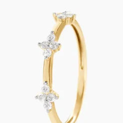 Best Histoire d'Or Bague Eclosion Precieuse Or Jaune Oxyde De Zirconium