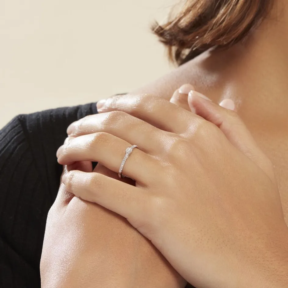 Histoire d'Or Bague Eliisa Or Blanc Diamant* Bagues|Bagues Avec Pierre