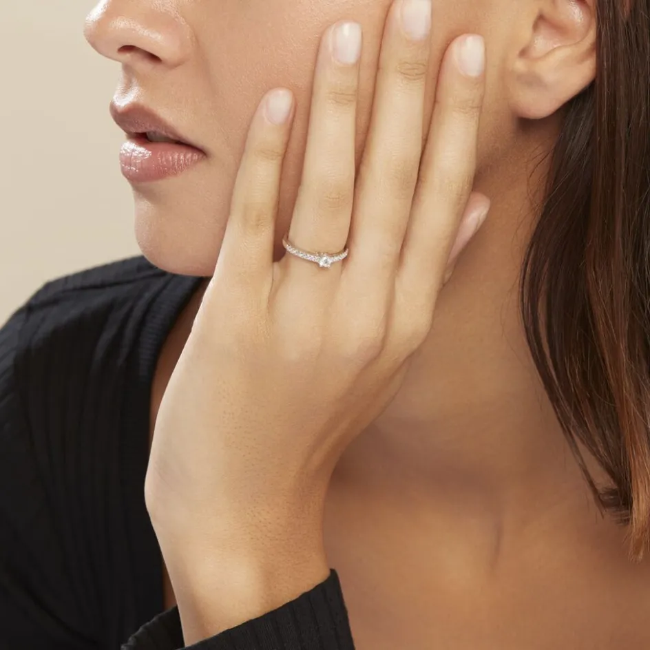 Best Histoire d'Or Bague Eliisa Or Blanc Diamant