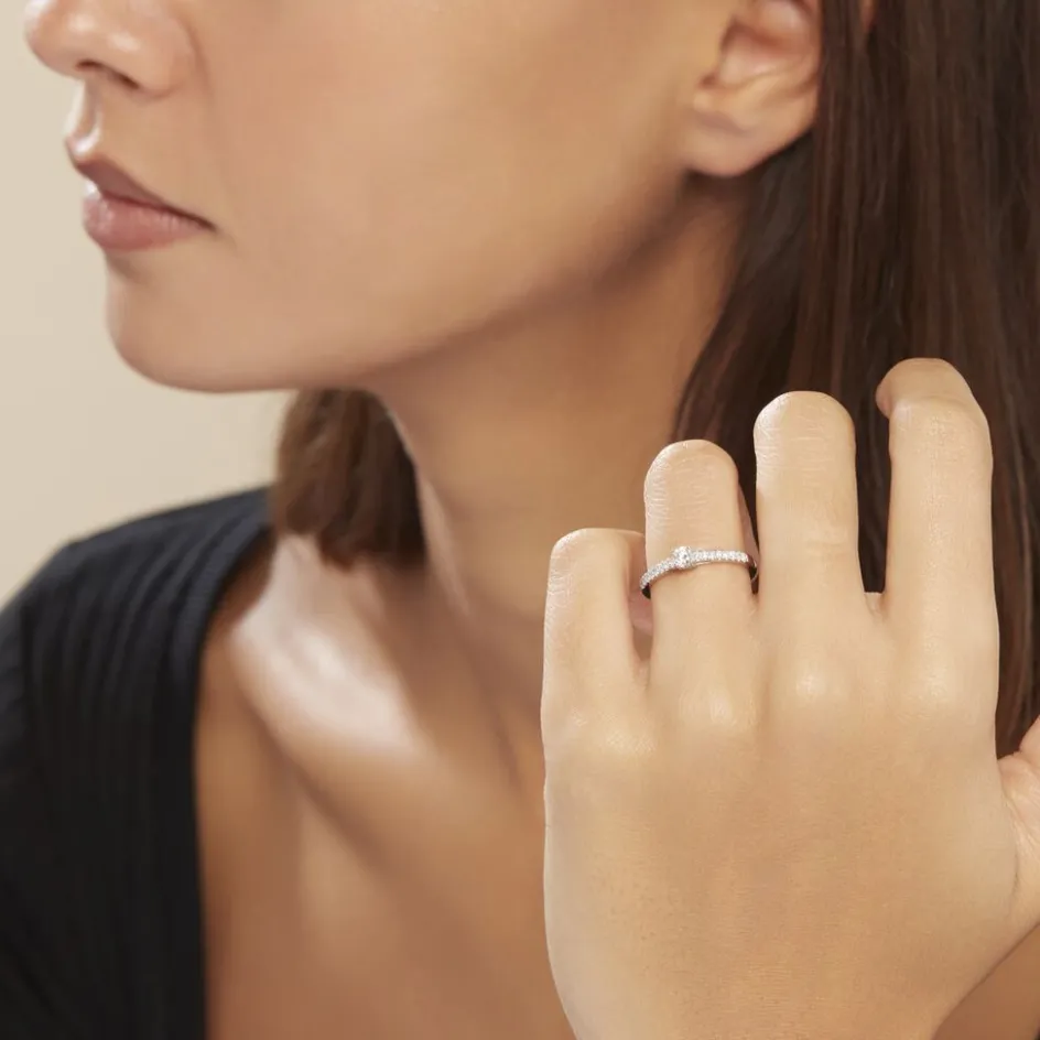 Best Histoire d'Or Bague Eliisa Or Blanc Diamant