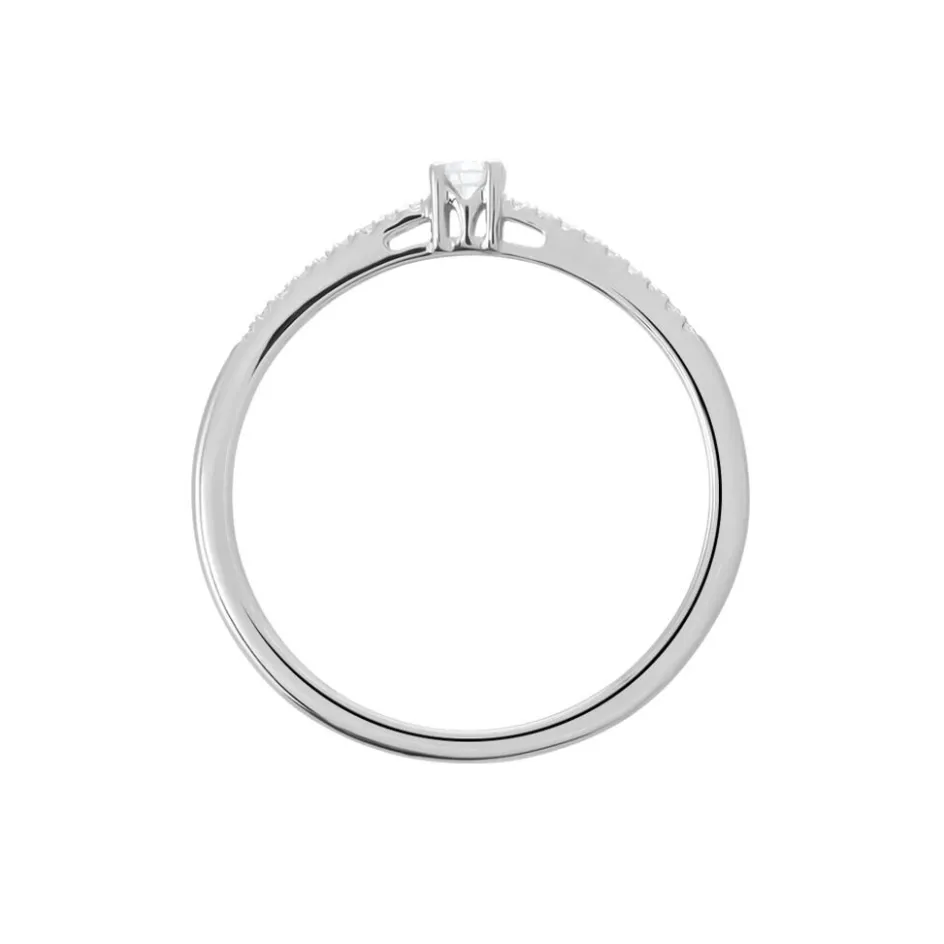 Histoire d'Or Bague Eliisa Or Blanc Diamant* Bagues|Bagues Avec Pierre