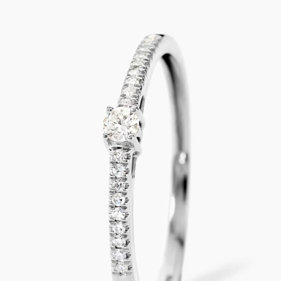 Histoire d'Or Bague Eliisa Platine Blanc Diamant