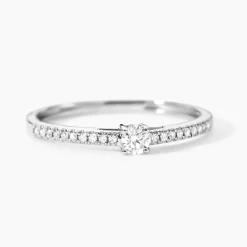 Outlet Histoire d'Or Bague Eliisa Platine Blanc Diamant