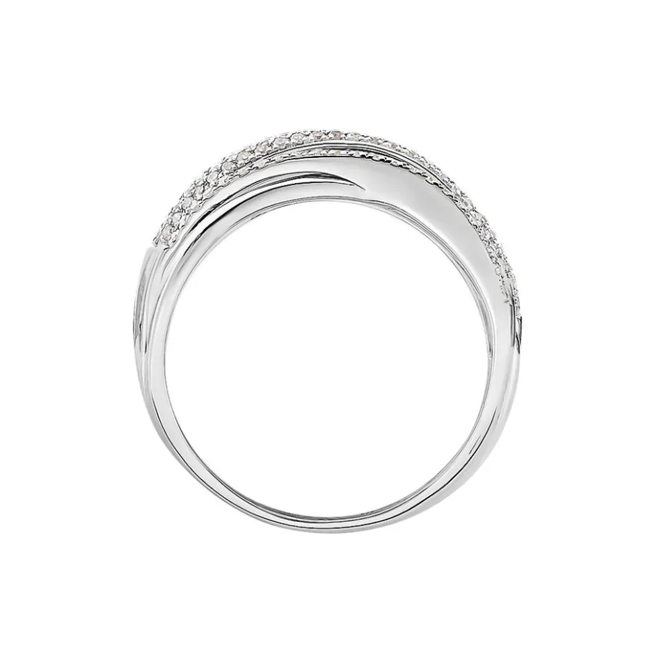 Online Histoire d'Or Bague Elodea or blanc diamant