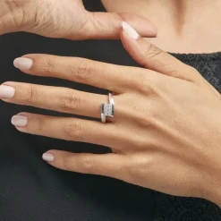 Best Histoire d'Or Bague Elorria Or Blanc Diamant