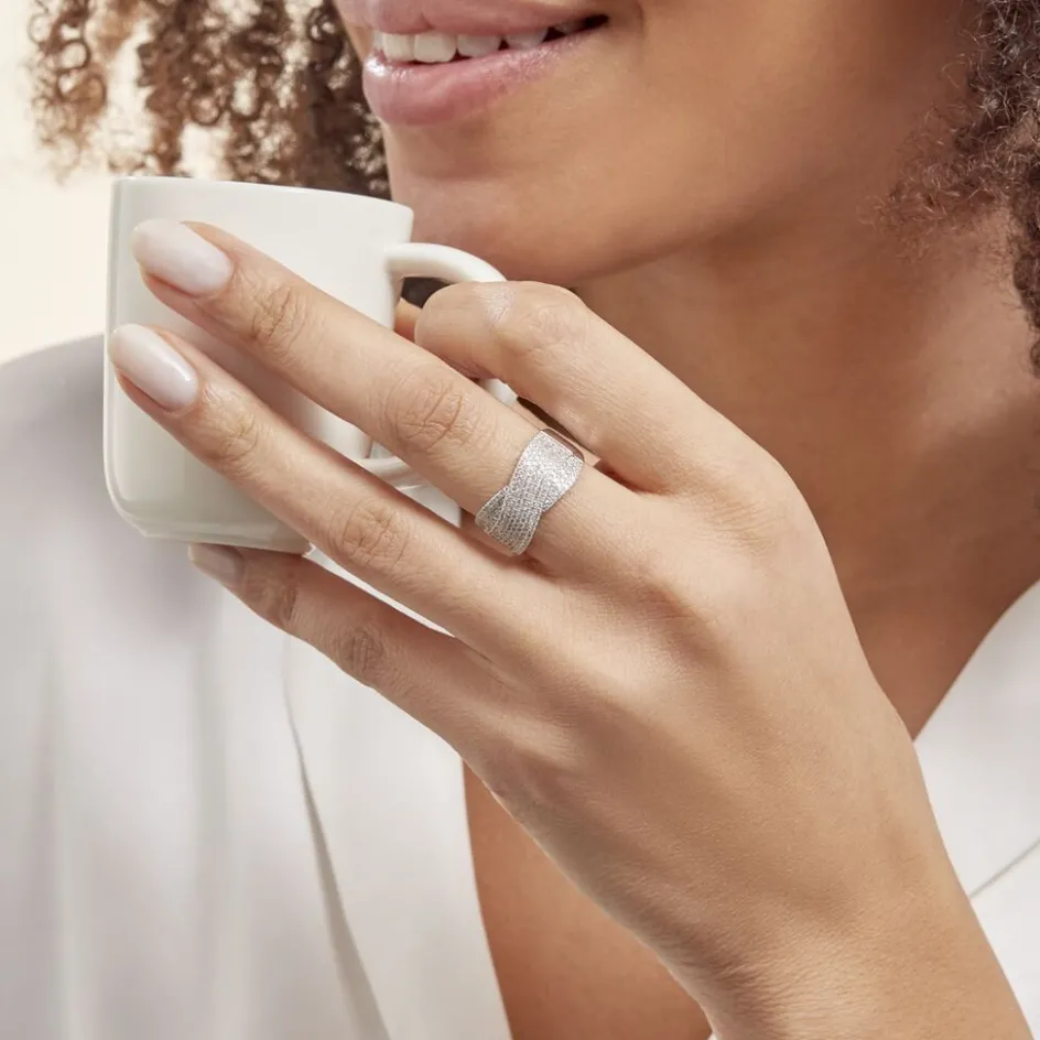 Histoire d'Or Bague Elyne Or Blanc Diamant* Bagues Avec Pierre