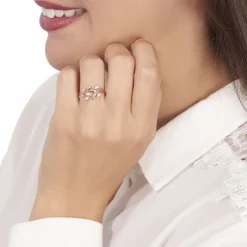 Histoire d'Or Bague Emelyne Or Rose Diamant