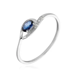 Best Histoire d'Or Bague Emotion Diamant or blanc saphir