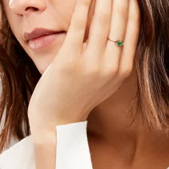 Histoire d'Or Bague Emotion Or Jaune Emeraude Diamant* Bagues|Bagues Avec Pierre