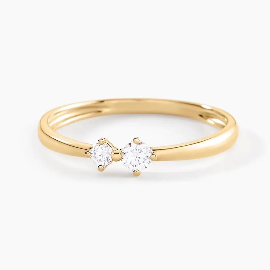 Outlet Histoire d'Or Bague Eugenio Or Jaune Diamant Synthétique