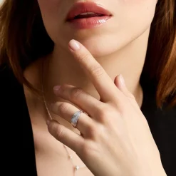 Discount Histoire d'Or Bague Euriell Argent Blanc