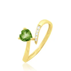 Clearance Histoire d'Or Bague Eva Or Jaune Péridot Et Diamant