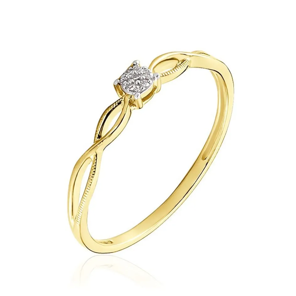 Outlet Histoire d'Or Bague Farila or jaune diamant