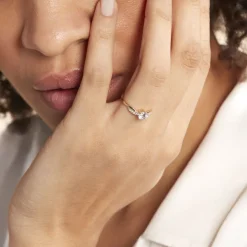 Discount Histoire d'Or Bague Filipa Or Bicolore Oxyde De Zirconium