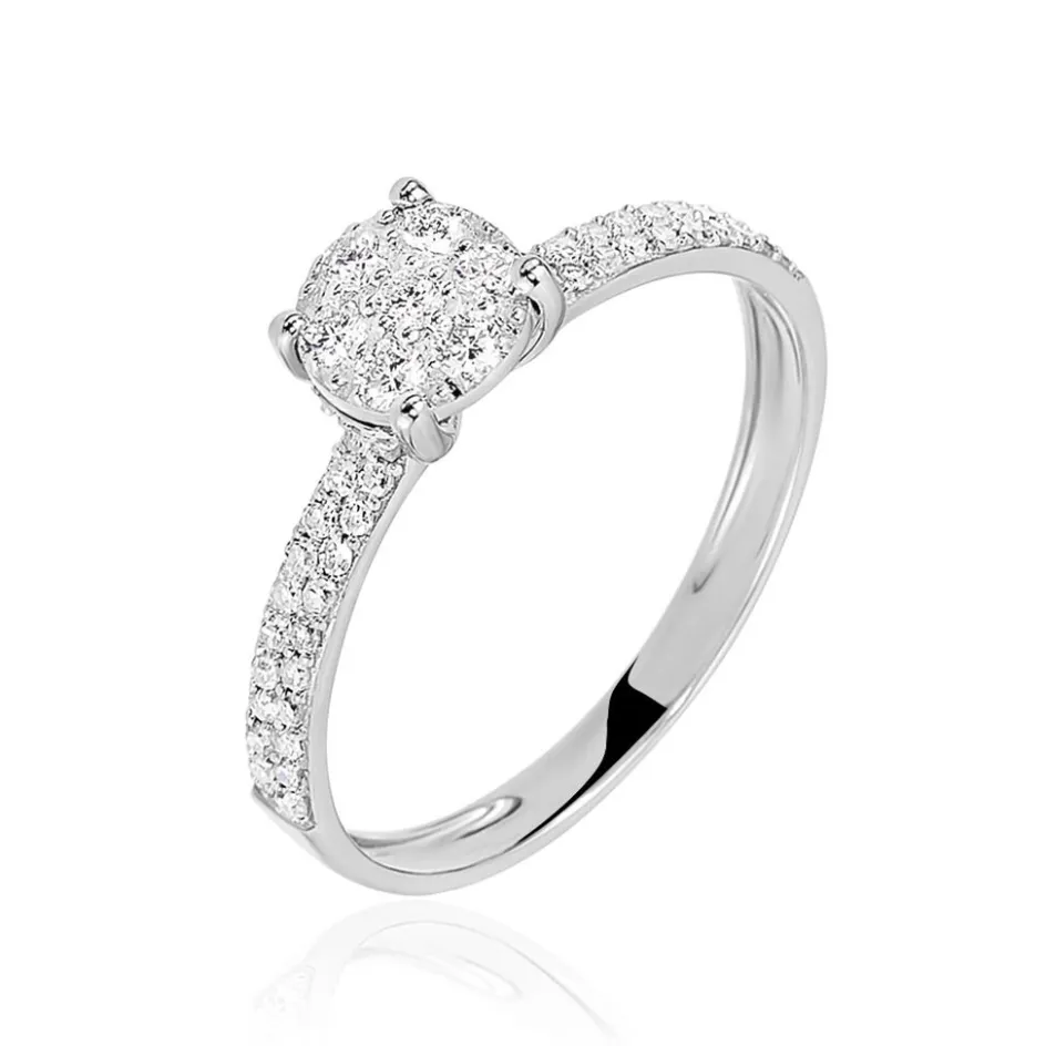 Clearance Histoire d'Or Bague Frika Or Blanc Diamant