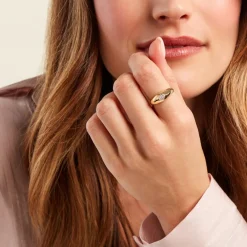 Discount Histoire d'Or Bague Georgios Or Jaune Diamant